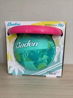 Baden New! Beach Volleyball Set - Teal & Pink